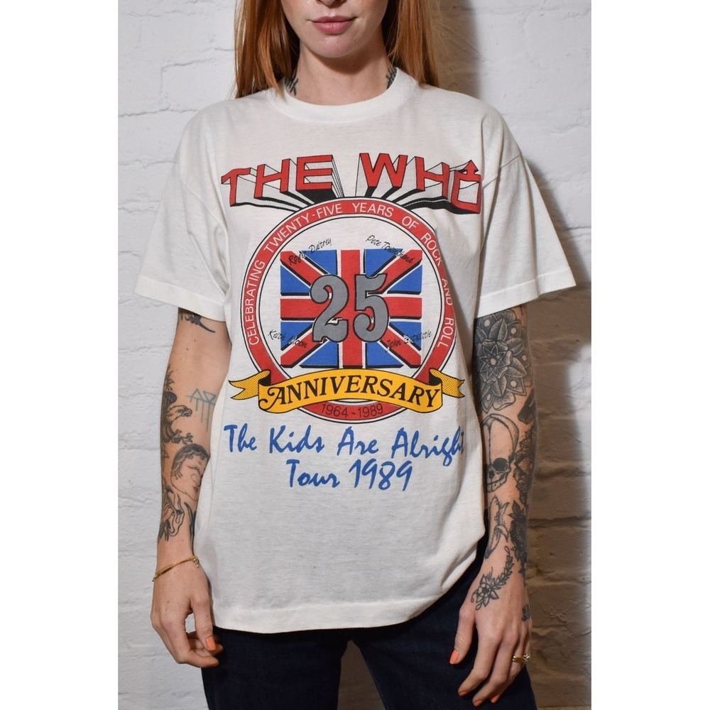 Retro 1989 The WhoThe  Are Alright Tour T-shirt